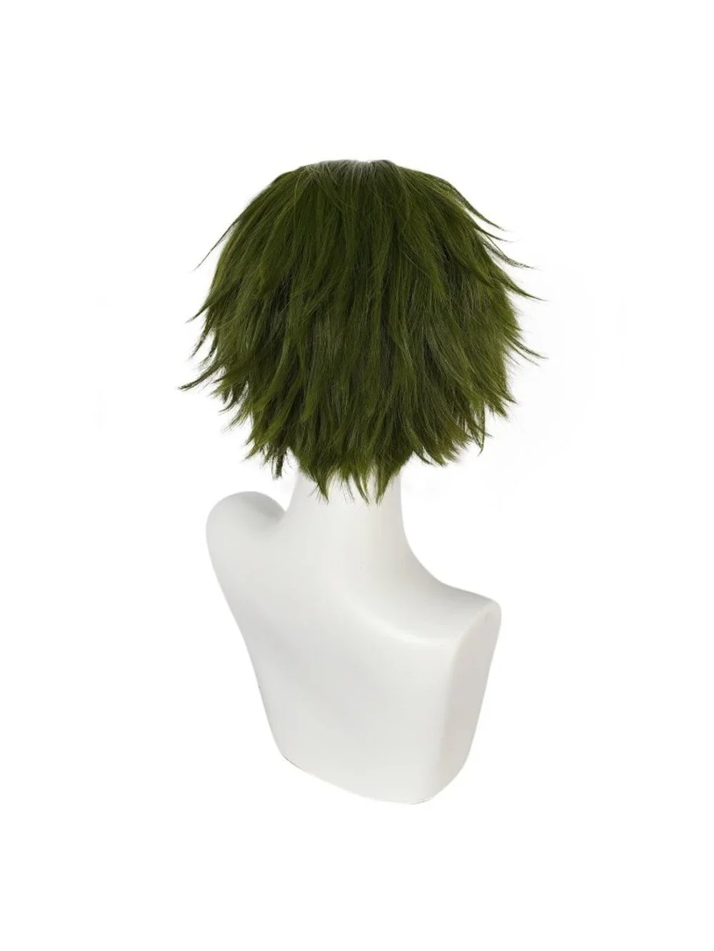 Men's Olive Green Synthetic Fiber Short Blonde Golden Cosplay Modern Wigs